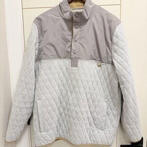 Southern Marsh Bighorn Quilted Pullover in light gray Sz L